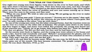 the-war-of-the-ghosts-story