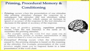 priming-procedural-memory-and-conditioning-Memory-Psychology-Example